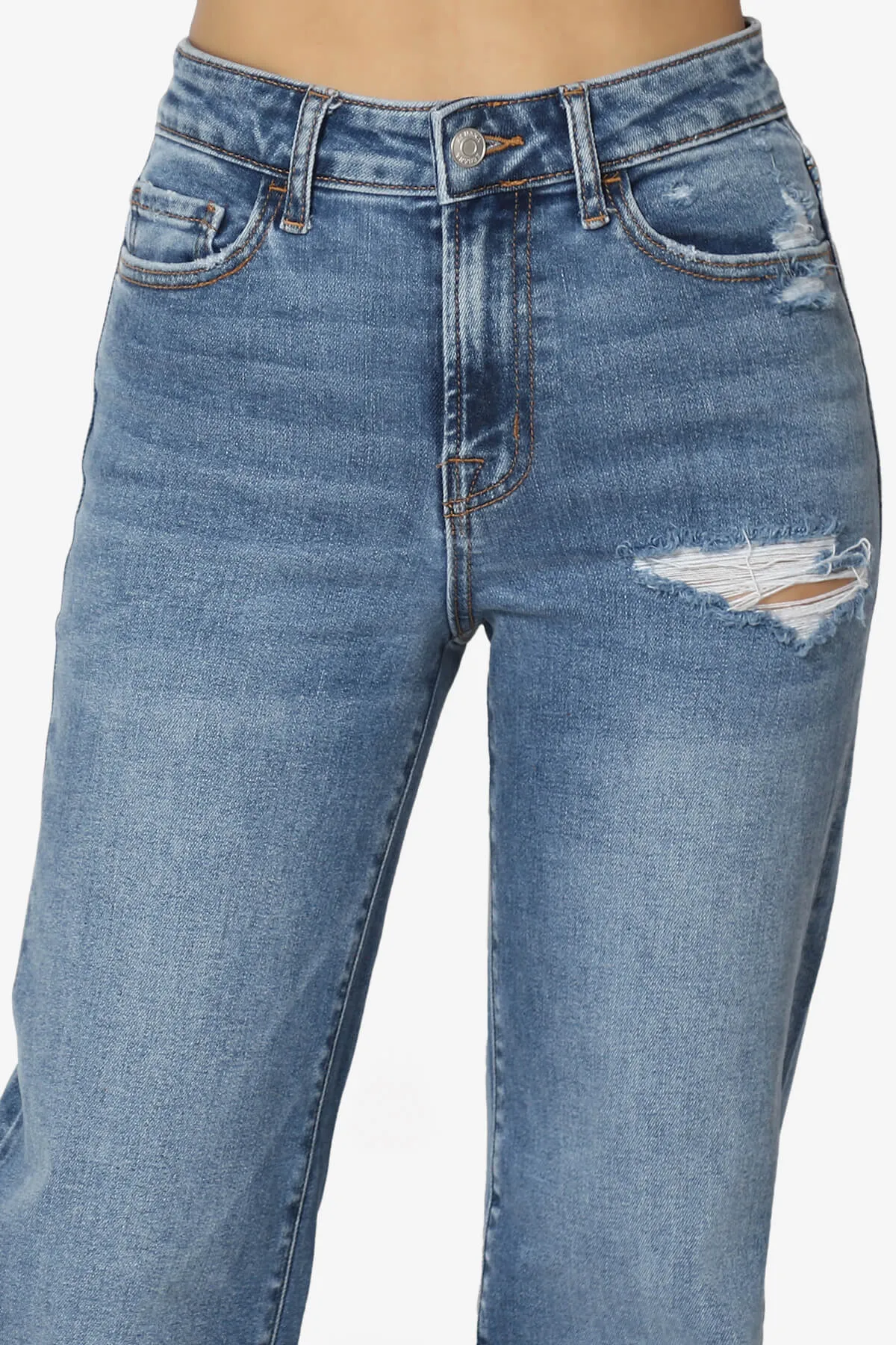 Jinny Vintage Medium Wash High Rise Baggy Jeans