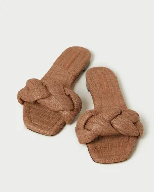 Joanna Braided Sandal in Brown