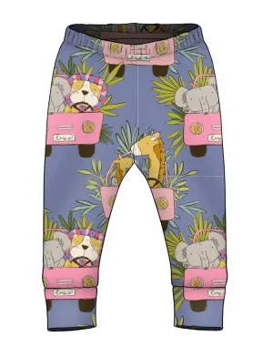 Jungle Tours Blue Leggings