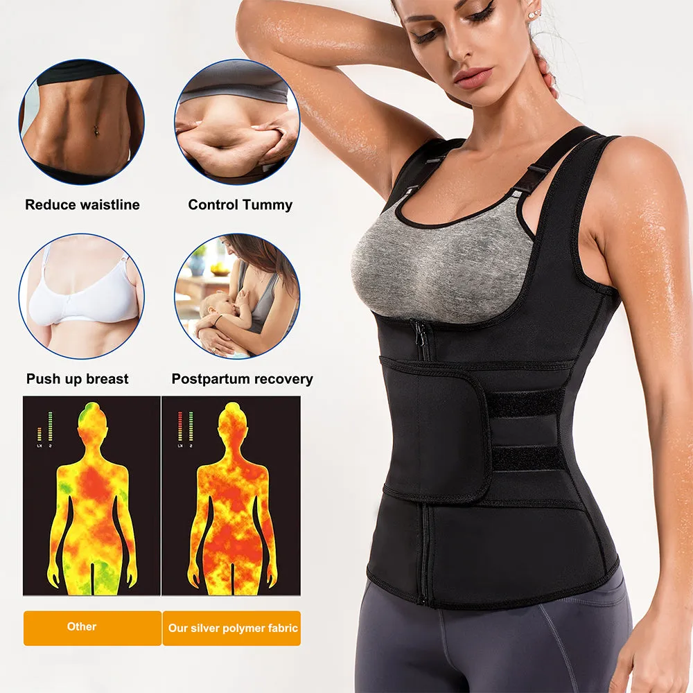 Junlan  2-in-1 Lightweight Fat Burning Sauna Sweat  Vest