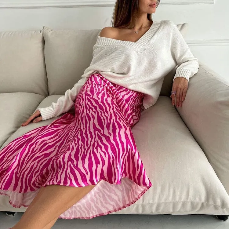 Jupe Longue Satin - Marina