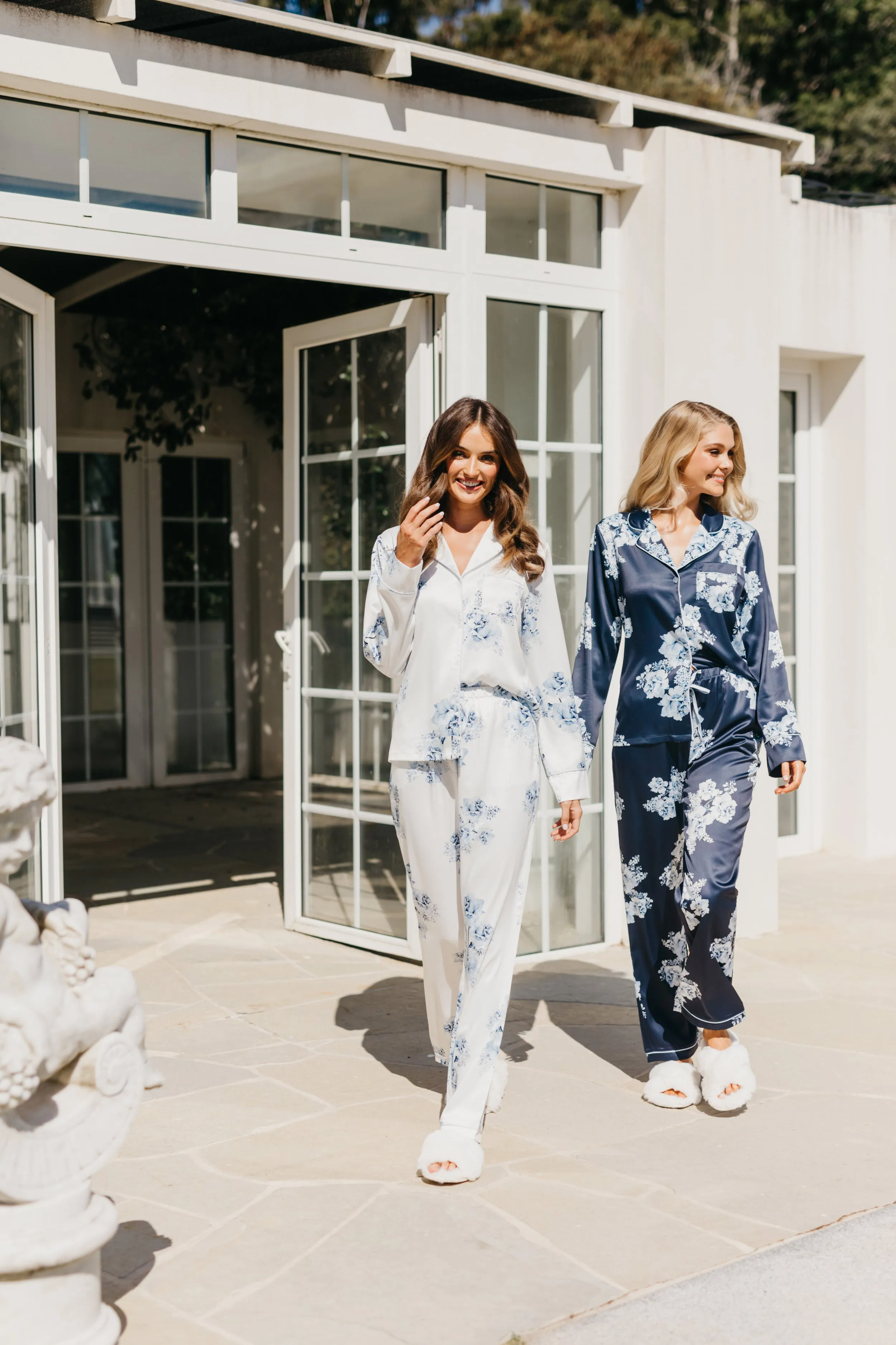 Katerina Bleu De Fleur Printed PJ Set