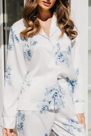 Katerina Bleu De Fleur Printed PJ Set