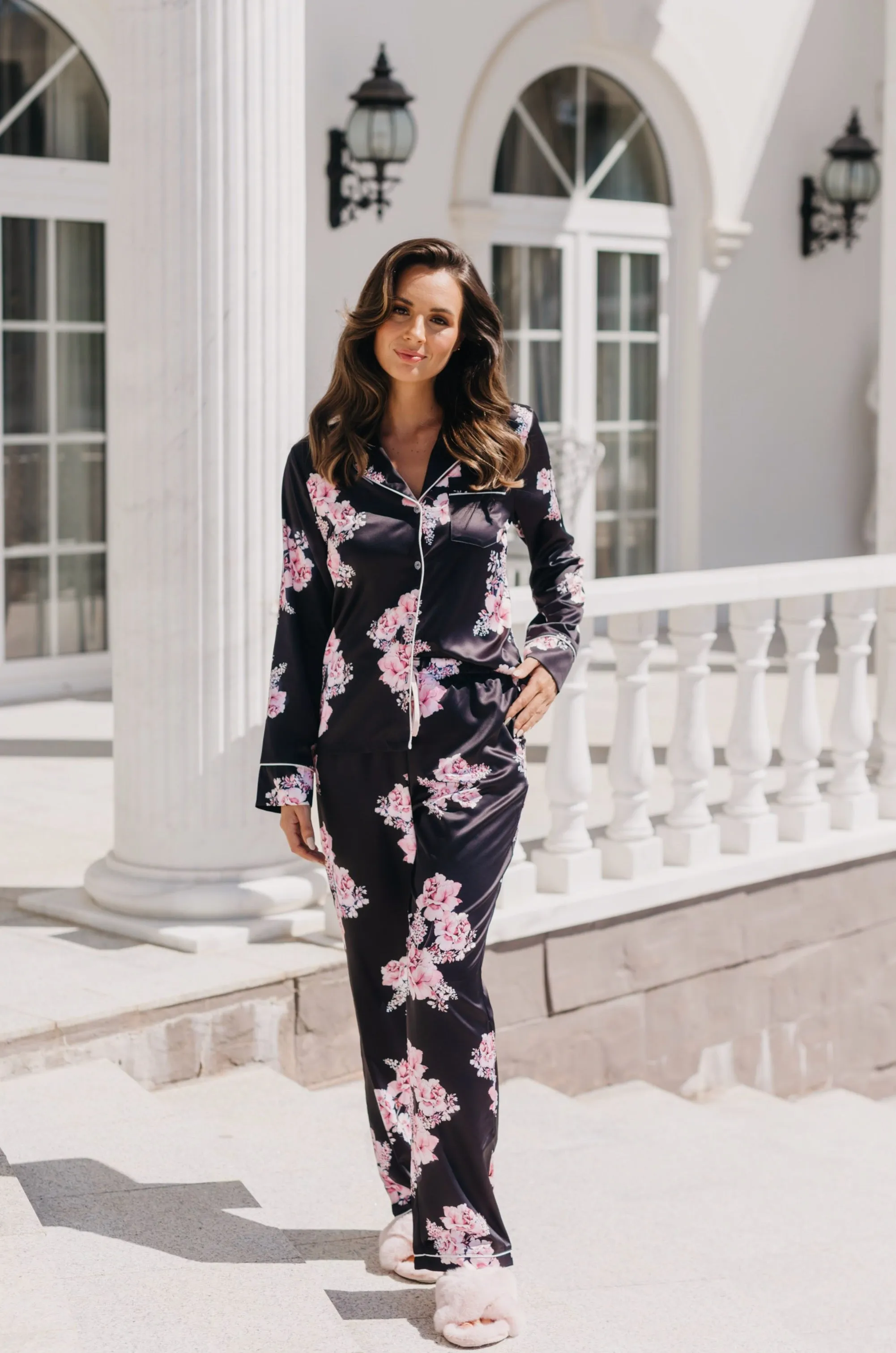 Katerina Bouquet De Fleur Printed PJ Set