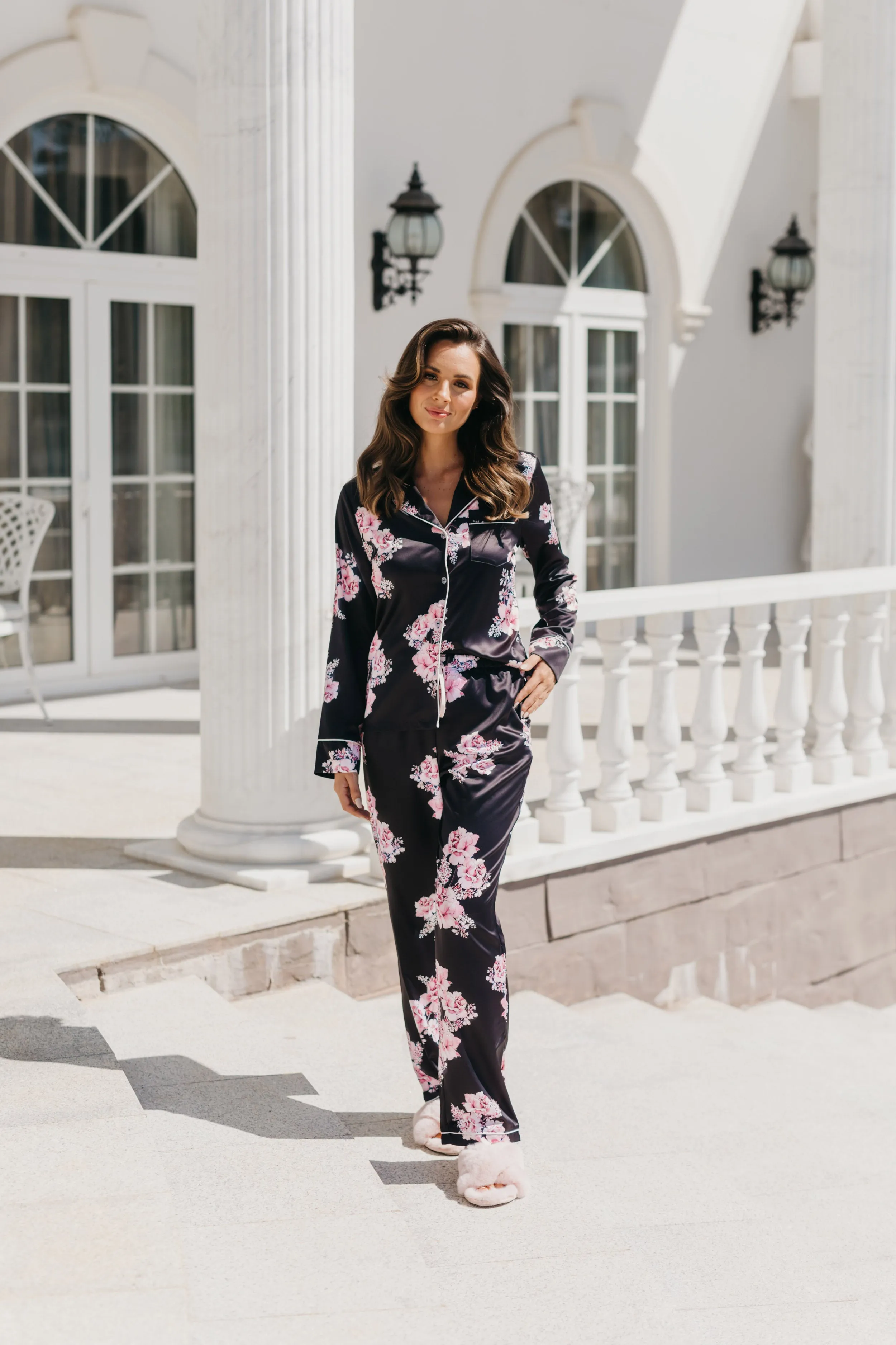 Katerina Bouquet De Fleur Printed PJ Set