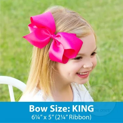 King Matte Satin Hair Bow