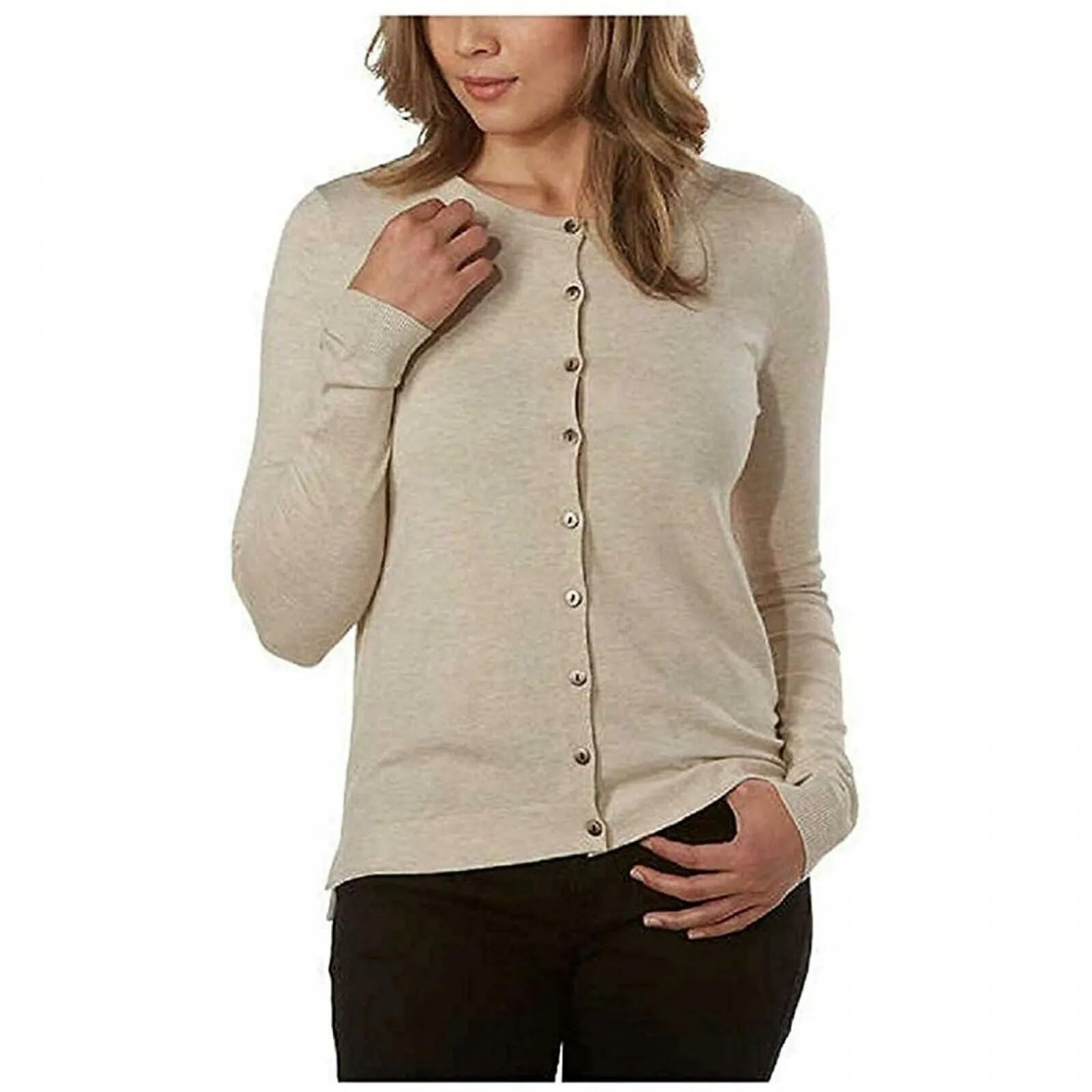 Kirkland Signature Women's Button Lightweight Cardigan Sweater