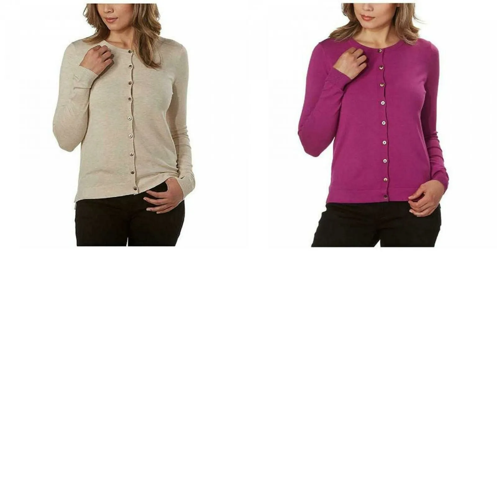 Kirkland Signature Women's Button Lightweight Cardigan Sweater