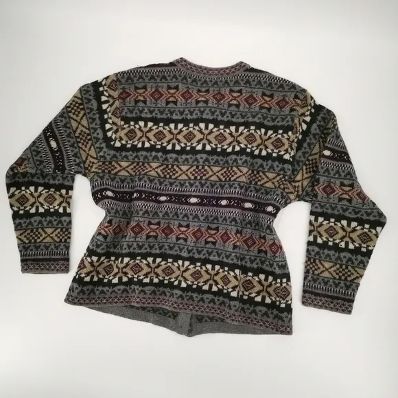 Kobe EUC Women's 1X Cardigan Sweater Shetland Wool