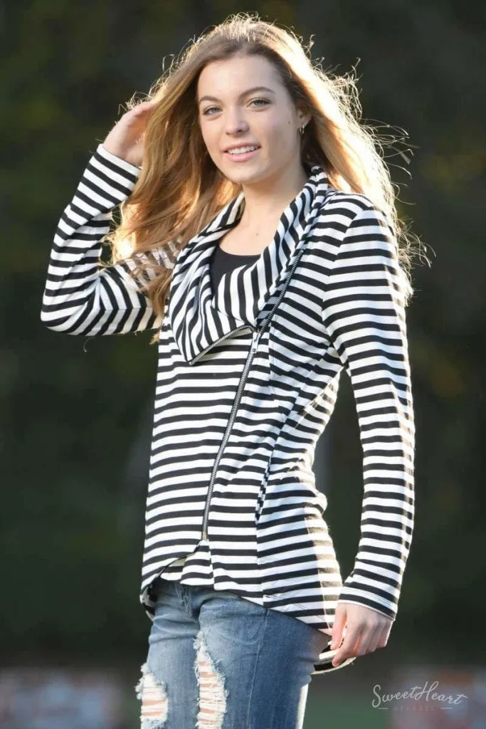 Label Me Amazing - Asymetrical Zipper Jacket