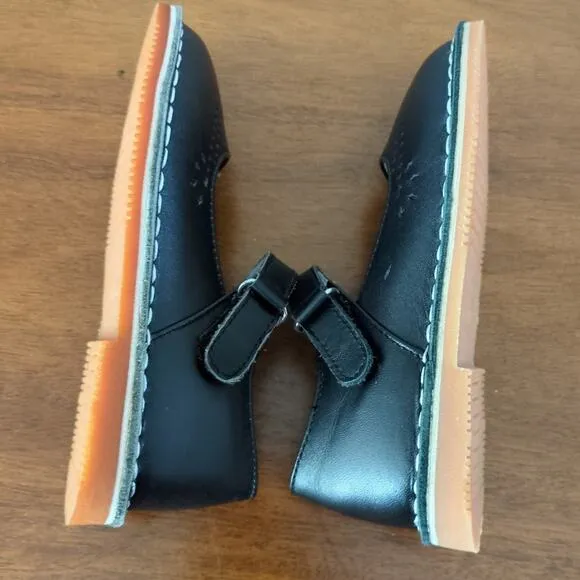 L'AMOUR Girls Classic Black Leather Mary Janes toddler little kids size 9 NEW