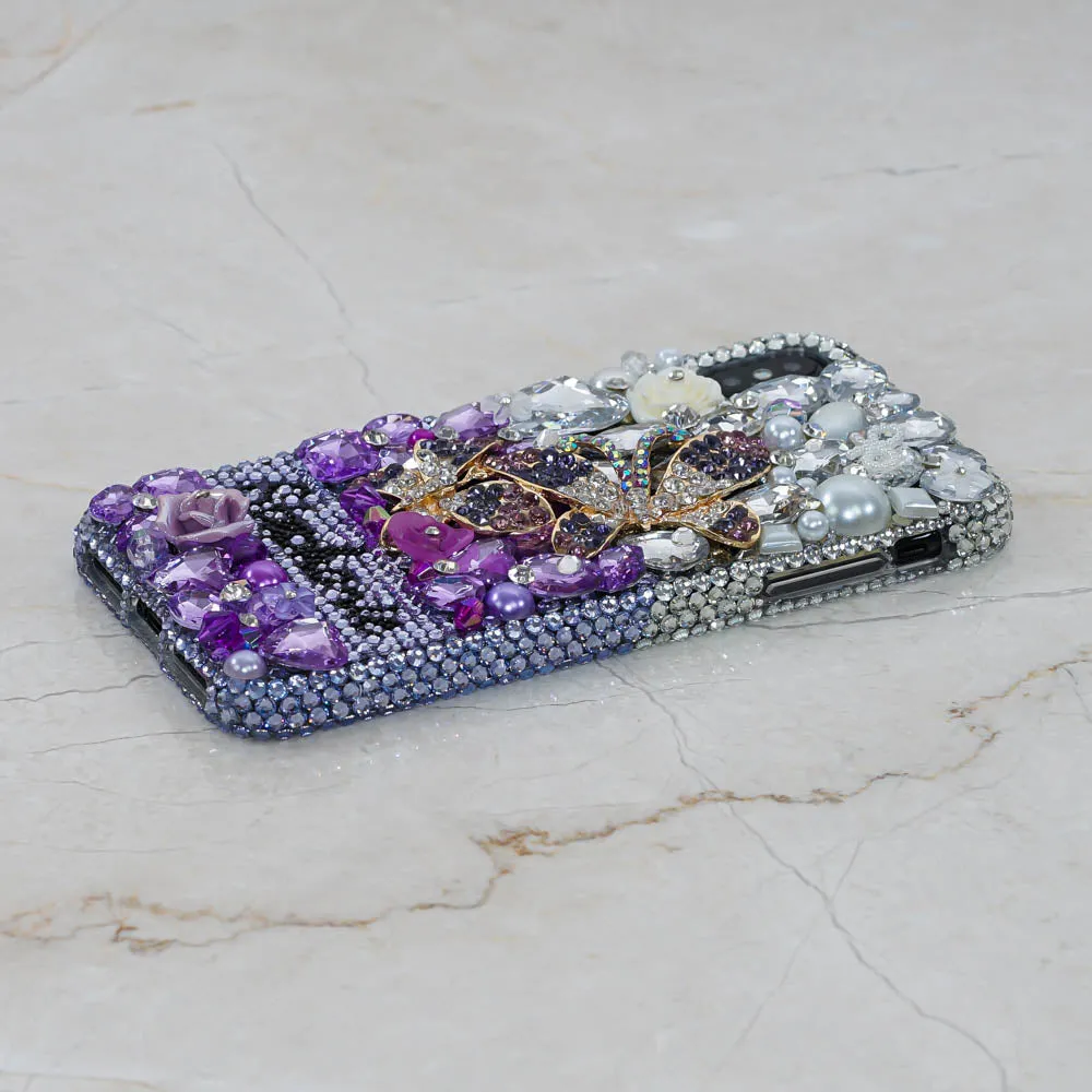 Lavender Double Butterfly Personalized Name & Initials Design (style PN_1055)