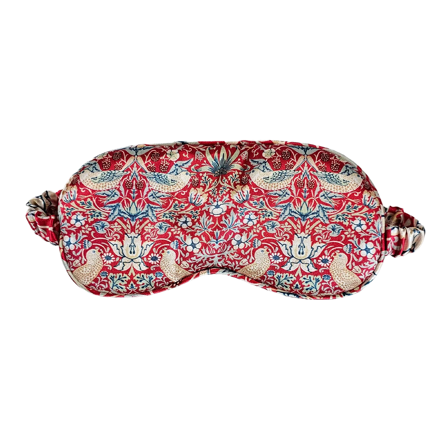 Lavender Scented Eyemask William Morris Strawberry Thief Red