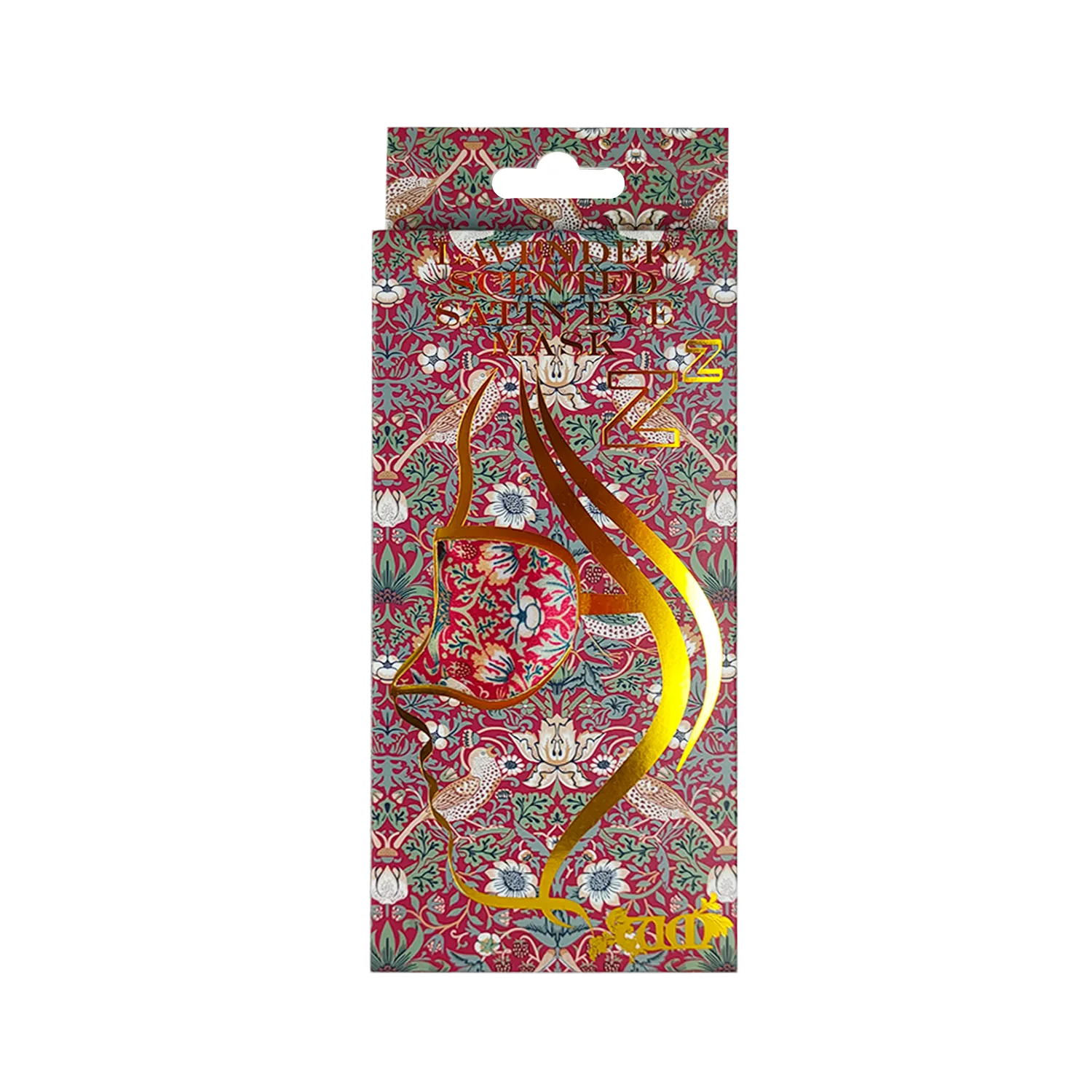 Lavender Scented Eyemask William Morris Strawberry Thief Red