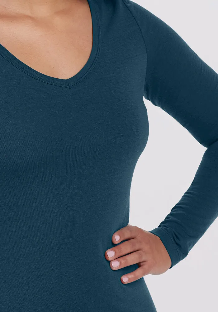 Layla V Neck Top - Enchanted Forest