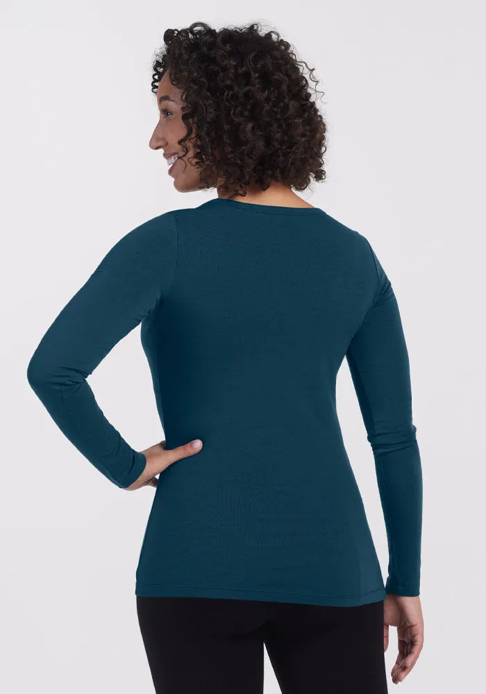 Layla V Neck Top - Enchanted Forest