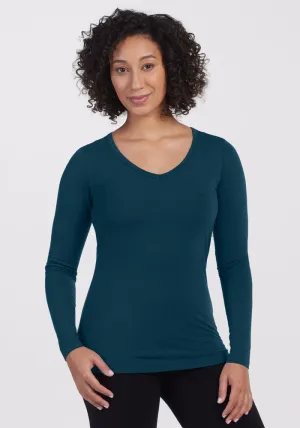 Layla V Neck Top - Enchanted Forest