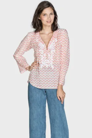 Lena Coral Reef Cotton Top