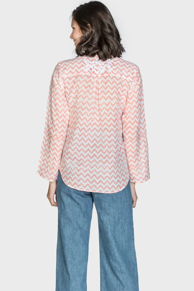 Lena Coral Reef Cotton Top