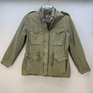 Levi Strauss &amp; Co Jacket Women's M Olive Green Lightweight Stand Collar Military