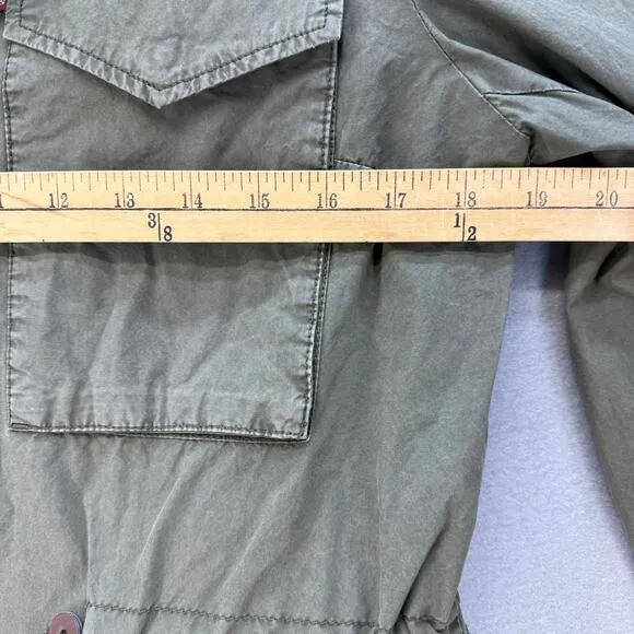Levi Strauss &amp; Co Jacket Women's M Olive Green Lightweight Stand Collar Military