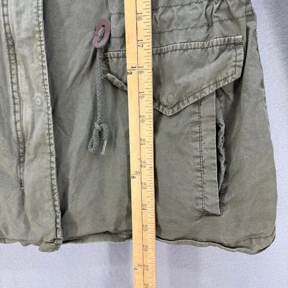 Levi Strauss &amp; Co Jacket Women's M Olive Green Lightweight Stand Collar Military