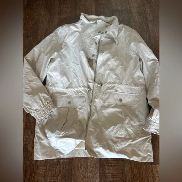 Levi's Women Cotton Lightweight Jacket Large Sand Beige LW1RP575 with Pockets