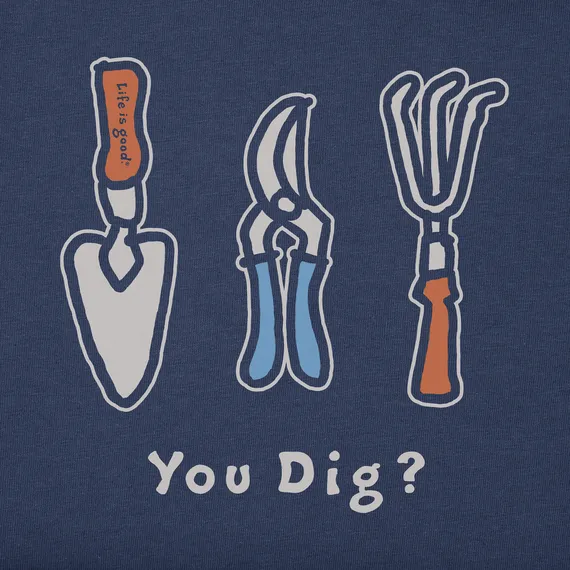 Life is Good Women's You Dig? Crusher Tee