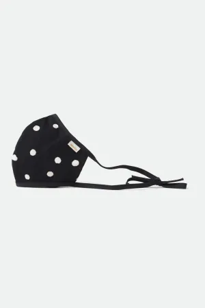Lightweight Antimicrobial Face Mask - Black Gingham