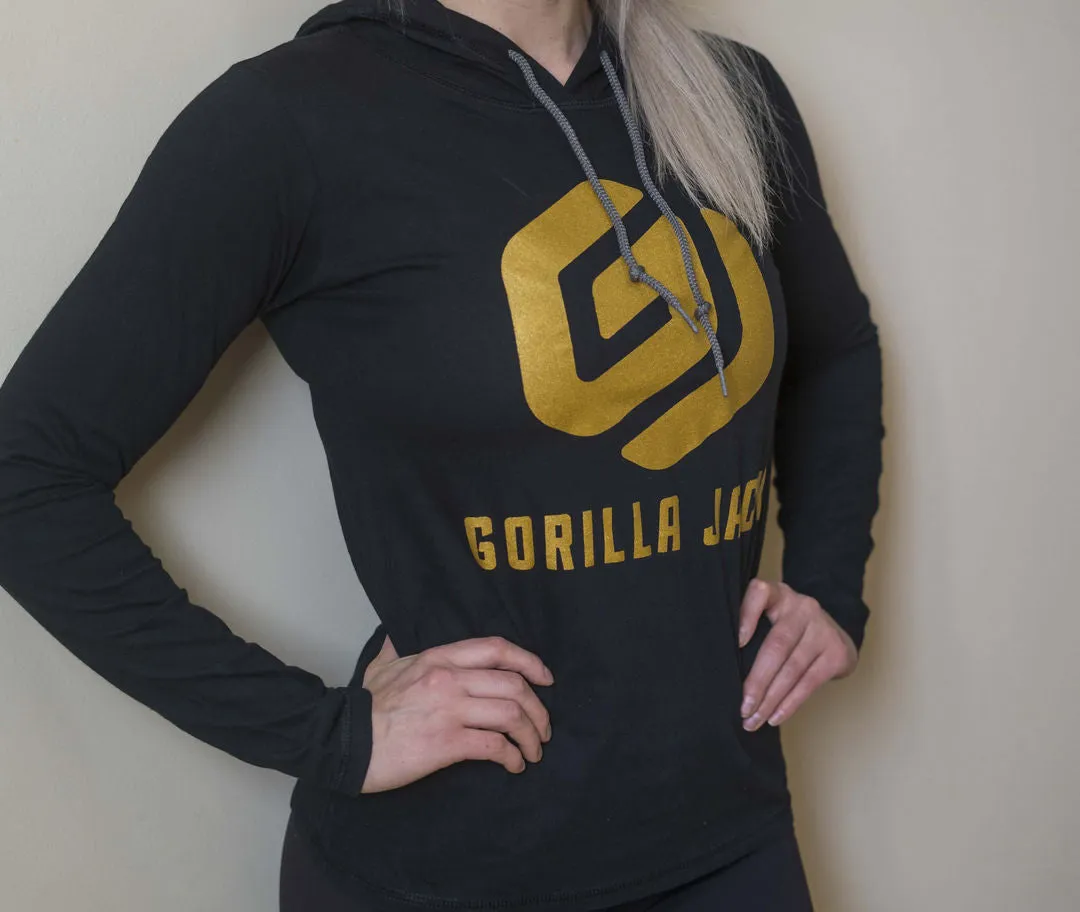 Lightweight Hooded Tee - Black (Women's)