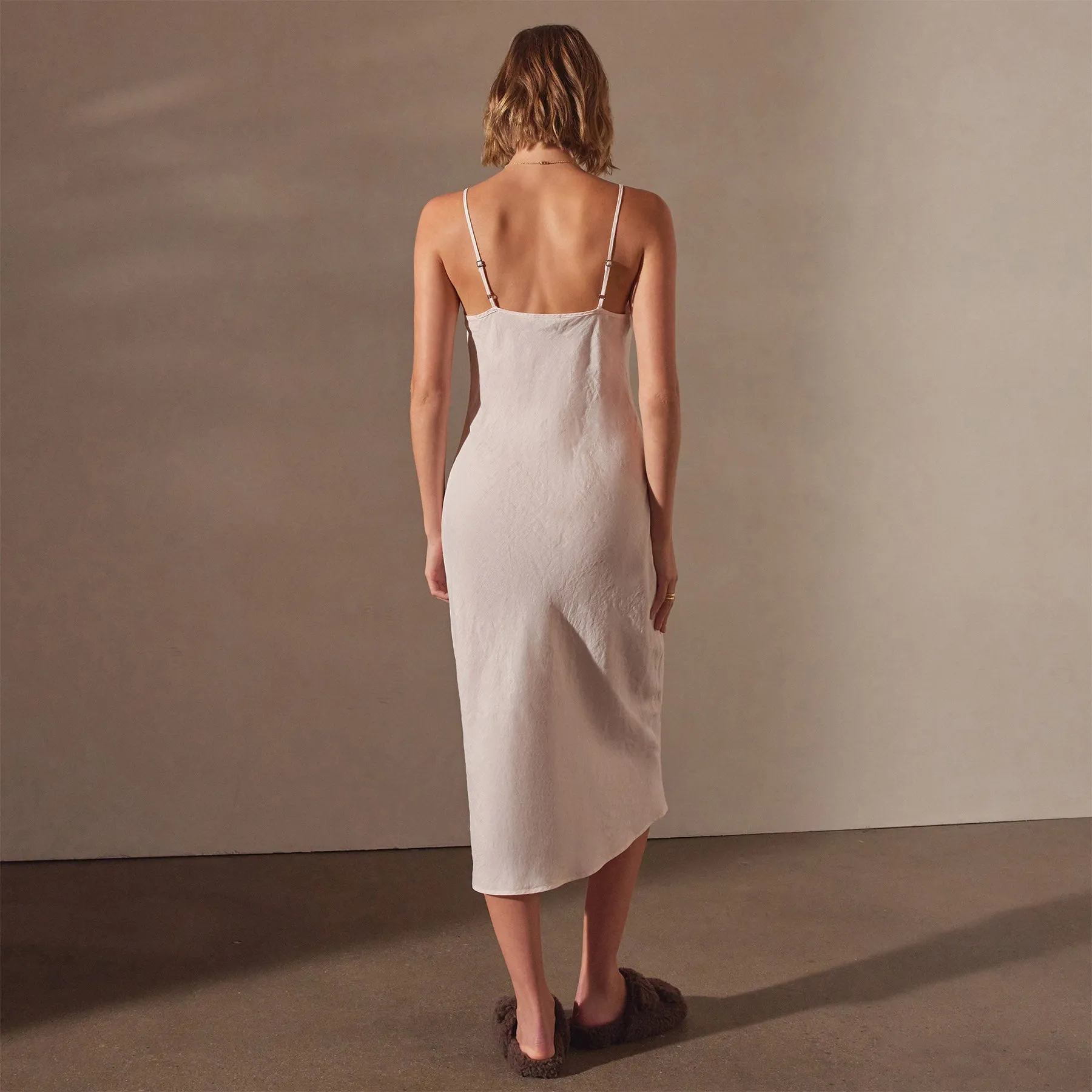 Lightweight Linen Cami Dress - Zephyr Pigment