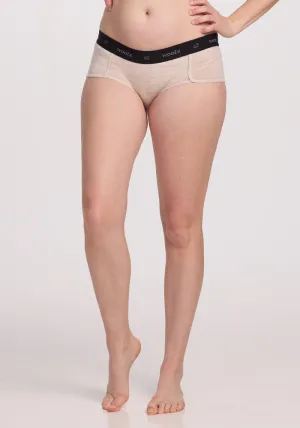 Lila Boy Shorts - Cream Heather