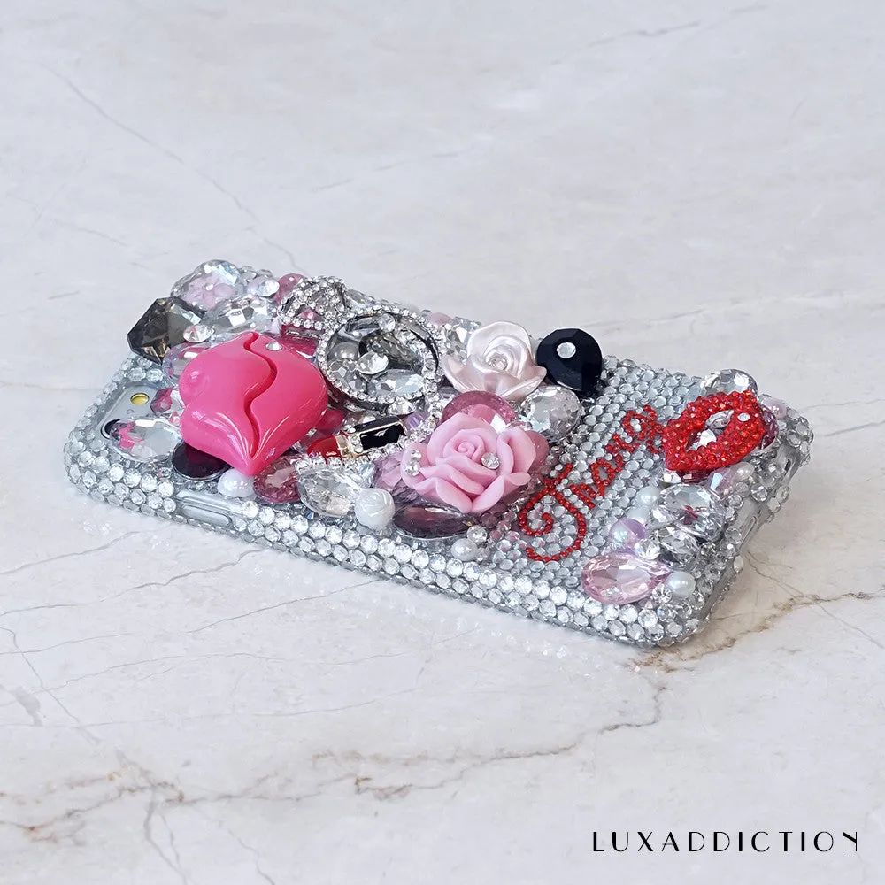 Lipstick Lovers Personalized Name & Initials Design (style PN_1048)