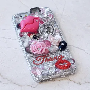 Lipstick Lovers Personalized Name & Initials Design (style PN_1048)