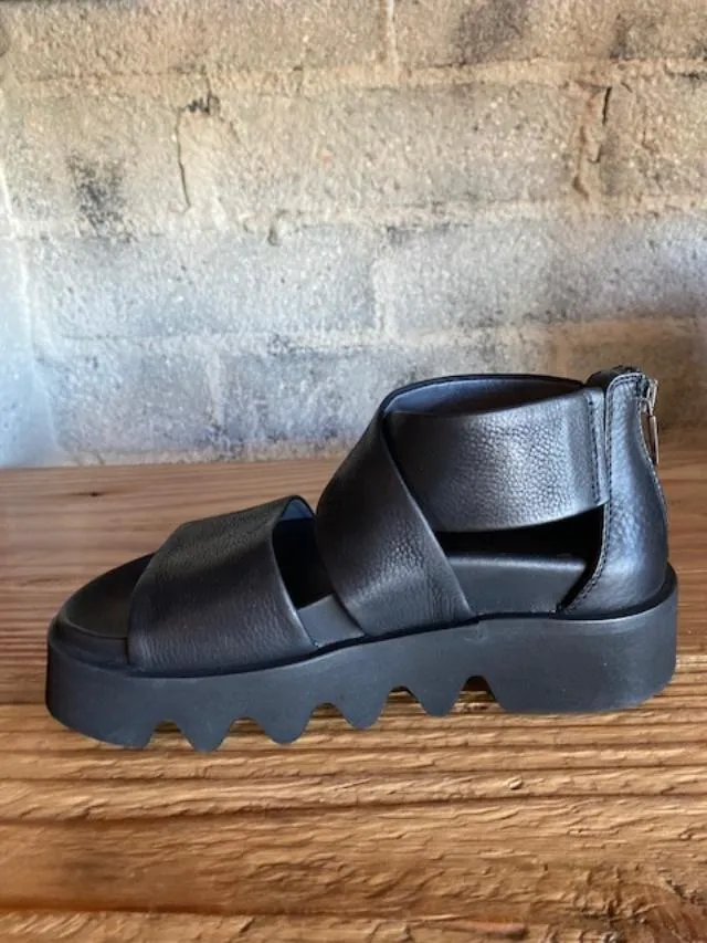 Lofina Criss Cross Platform Sandals