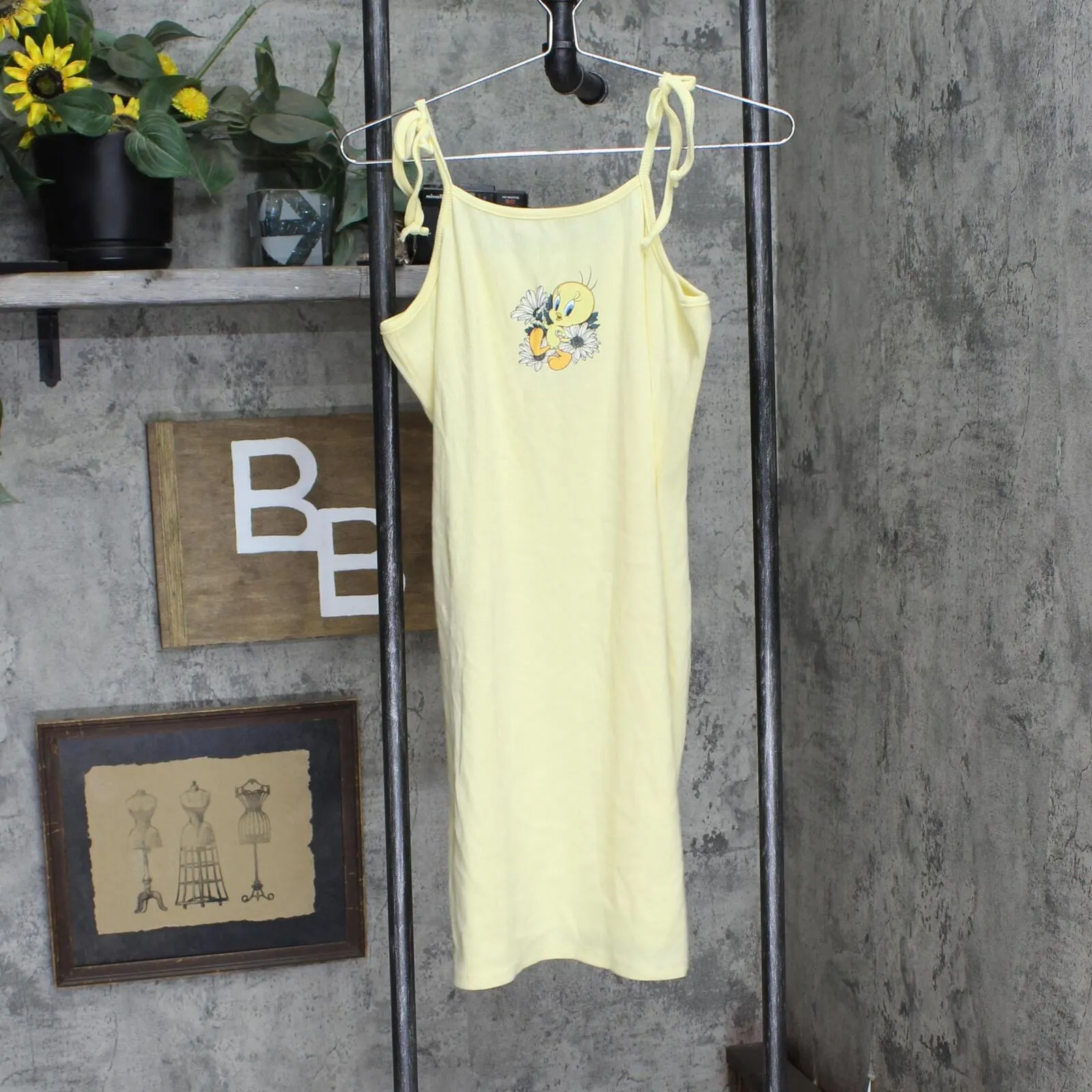 Looney Tunes Women's Tweety Sleeveless Graphic Dress 84675548 Yellow 2XL
