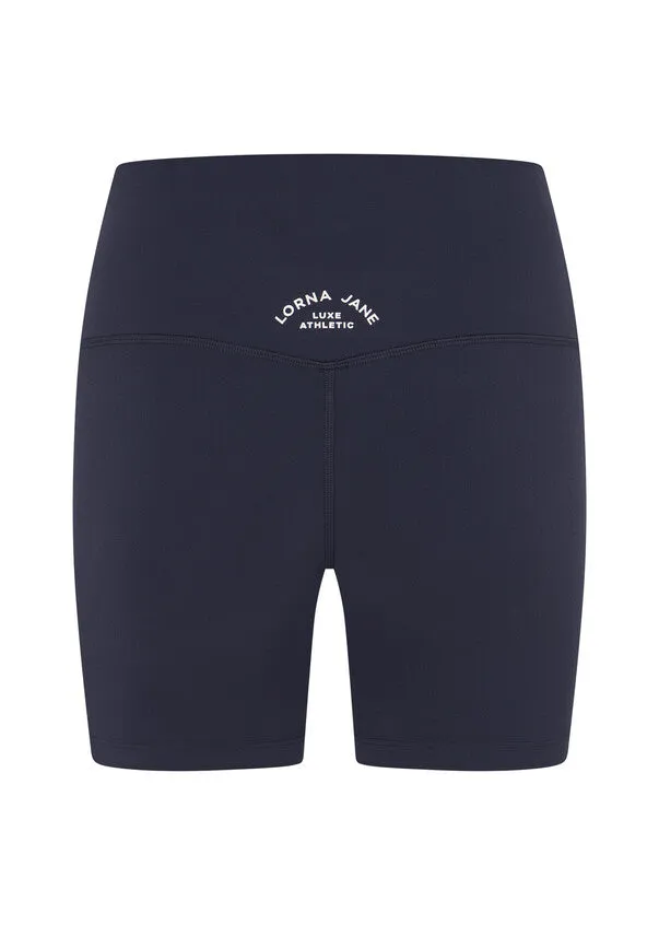 Lorna Jane Lotus Limited Edition No Chafe 12cm Bike Short - Ash Blue