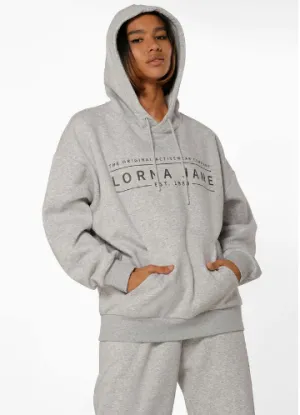 Lorna Jane Lounge Fleece Hoodie - Grey Marl
