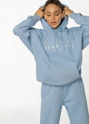 Lorna Jane Lounge Fleece Hoodie - Moontide
