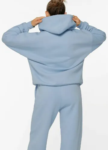 Lorna Jane Lounge Fleece Hoodie - Moontide