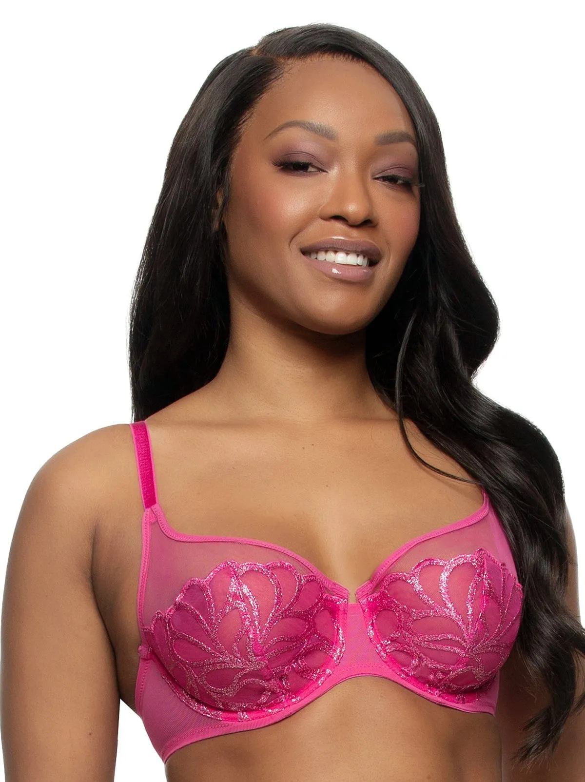 Lotus Embroidered Unlined Bra