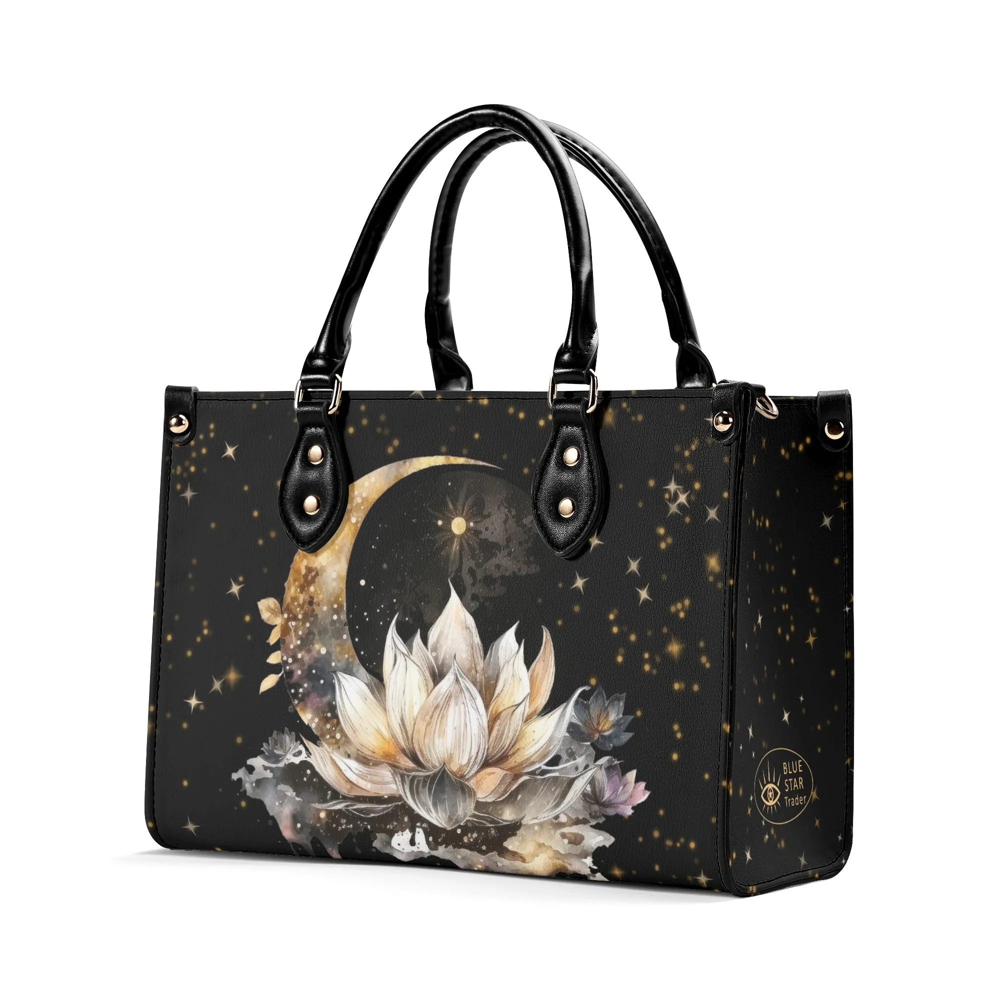 Lotus Moon Luxury Women PU Leather Handbag