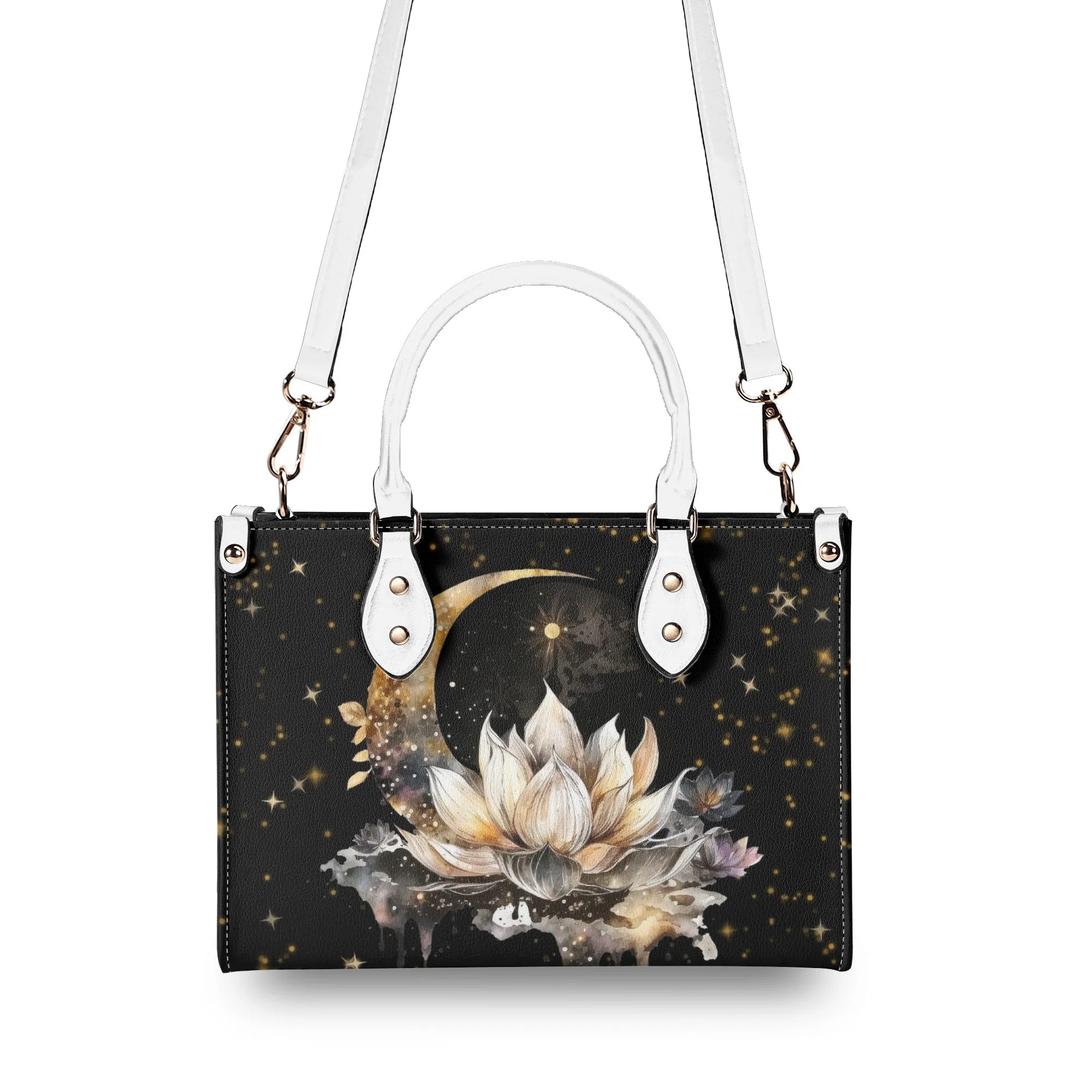 Lotus Moon Luxury Women PU Leather Handbag
