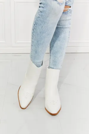Love the Journey Stacked Heel Chelsea Boot in White ONLINE EXCLUSIVE