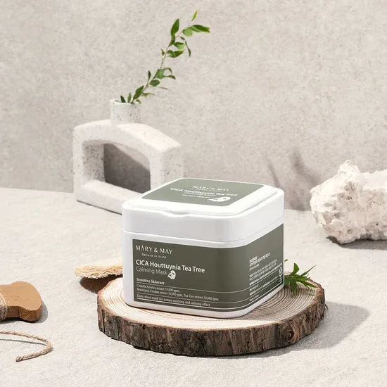 < New arrival > MARY & MAY CICA Houttuynia Tea Tree Calming Mask Pack - Box of 30 sheet masks