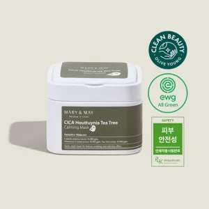 < New arrival > MARY & MAY CICA Houttuynia Tea Tree Calming Mask Pack - Box of 30 sheet masks