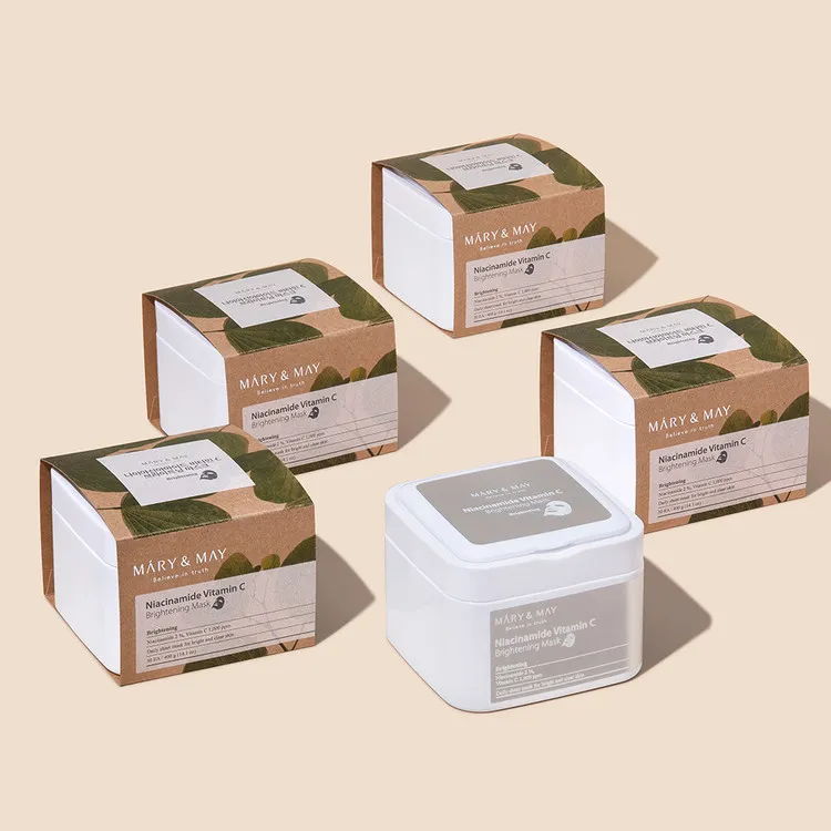 < New arrival > MARY & MAY Niacinamide Vitamin C Brightening Mask Pack - Box of 30 sheet masks