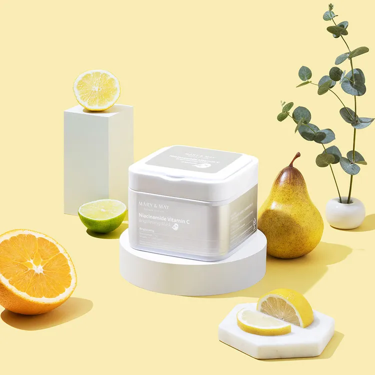 < New arrival > MARY & MAY Niacinamide Vitamin C Brightening Mask Pack - Box of 30 sheet masks
