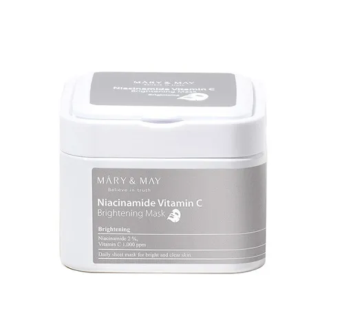< New arrival > MARY & MAY Niacinamide Vitamin C Brightening Mask Pack - Box of 30 sheet masks