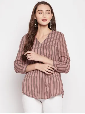 Madame Striped Blush Top